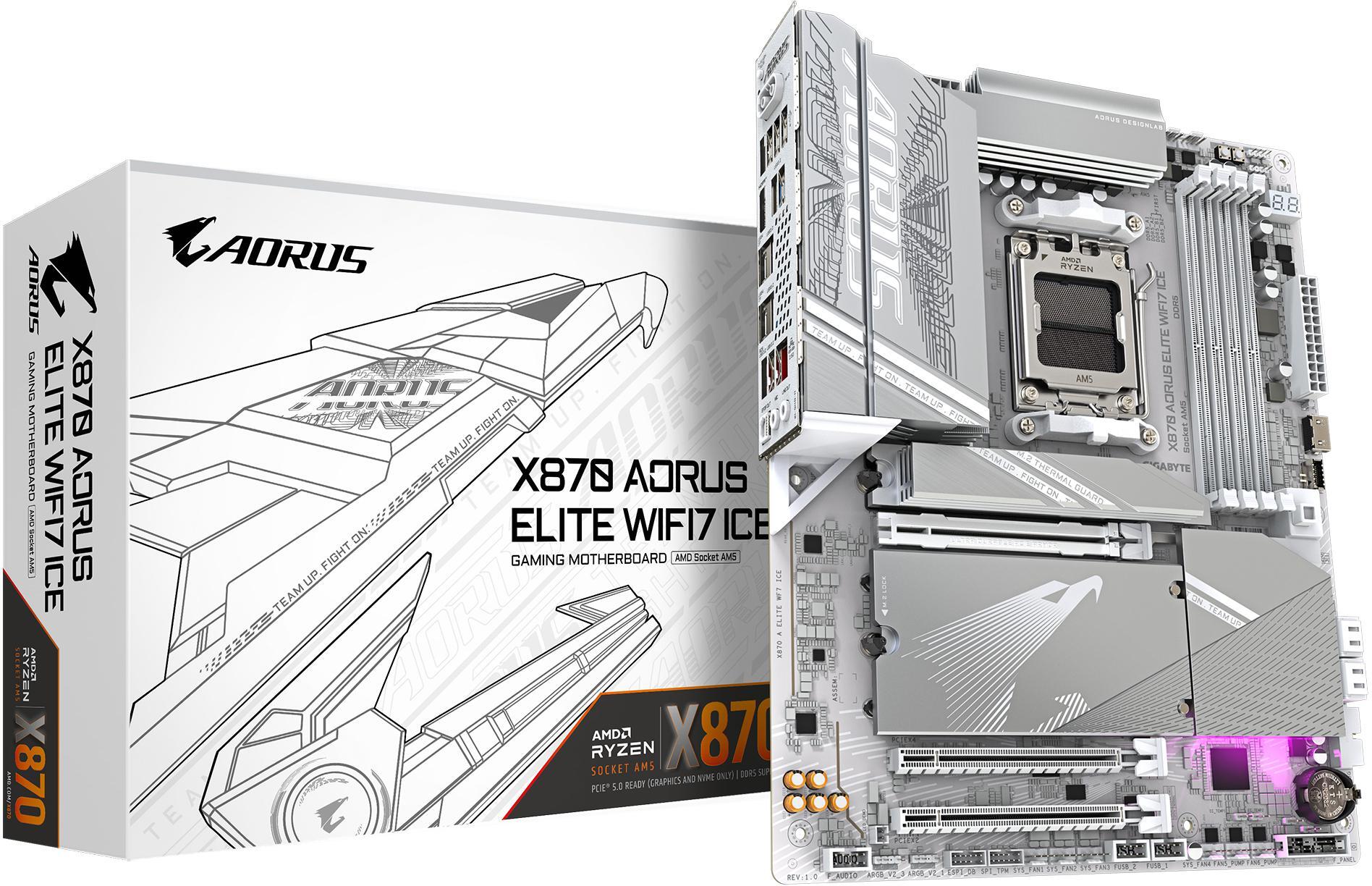 Motherboard Gigabyte X870 Aorus Elite ICE WiFi7