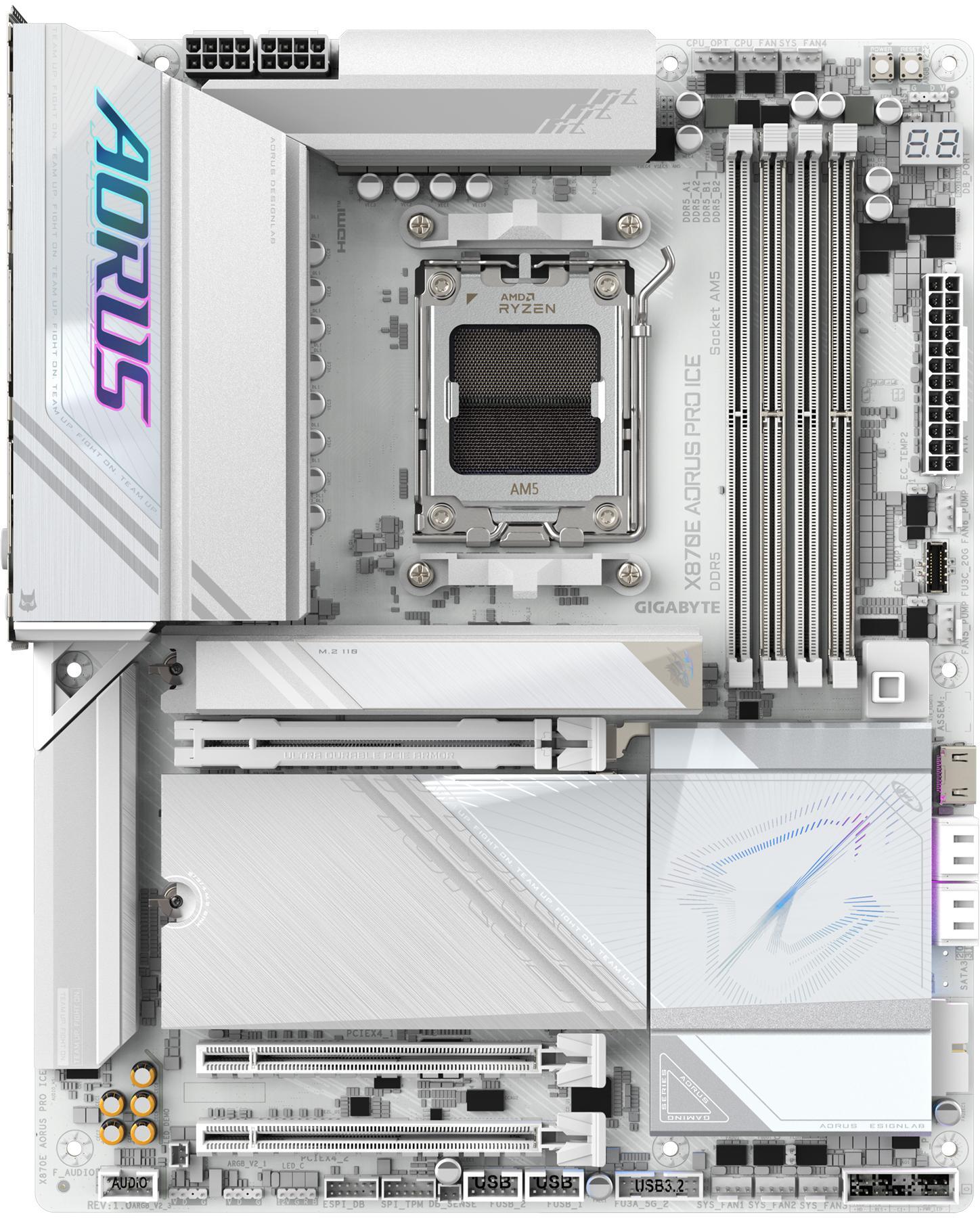 Gigabyte - Motherboard Gigabyte X870E Aorus Pro ICE WiFi7