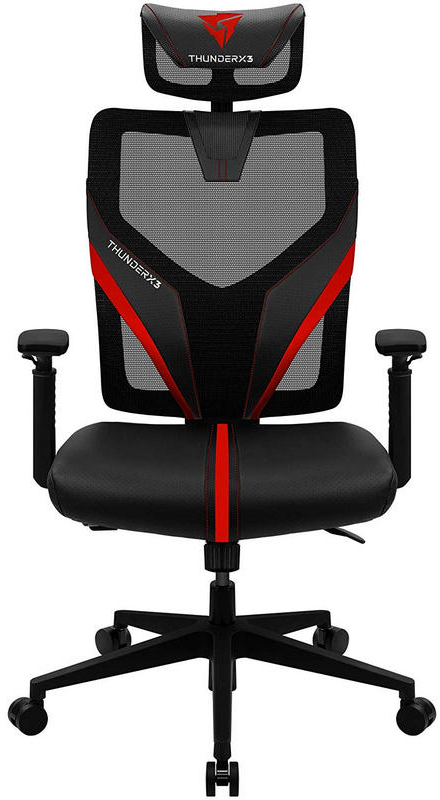 Cadeira Gaming Ergonomica ThunderX3 YAMA 1 - Preto/Vermelho