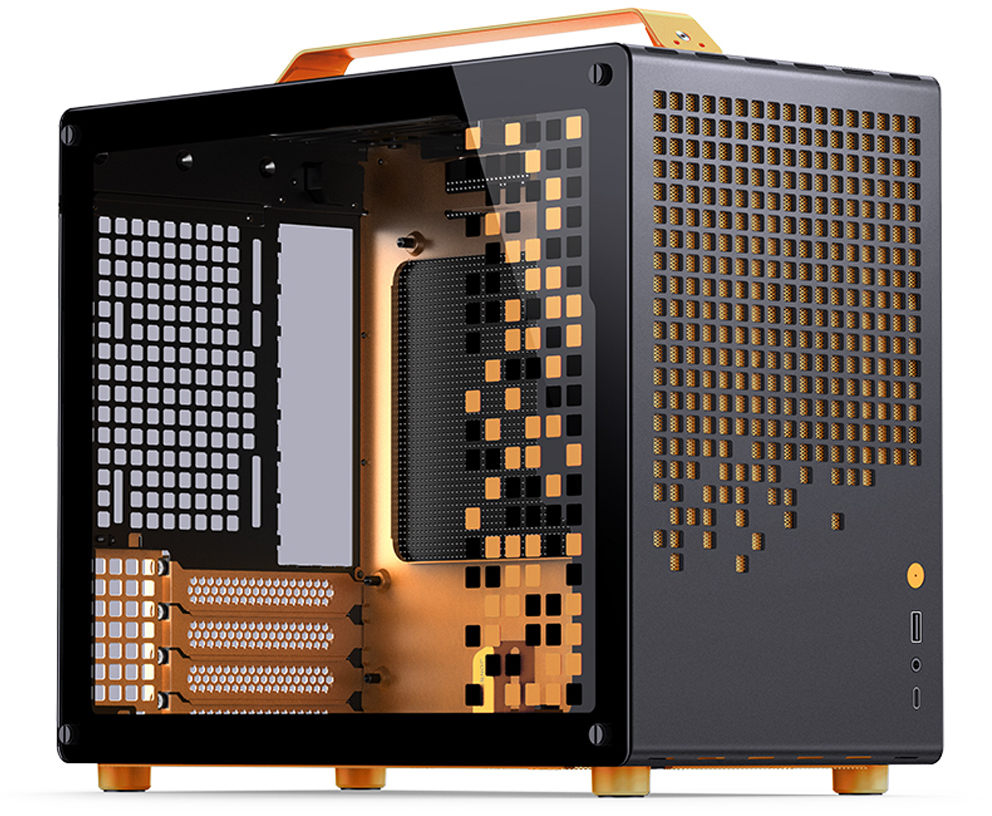 Caixa Micro-ATX Jonsbo Z20 Preto/Laranja