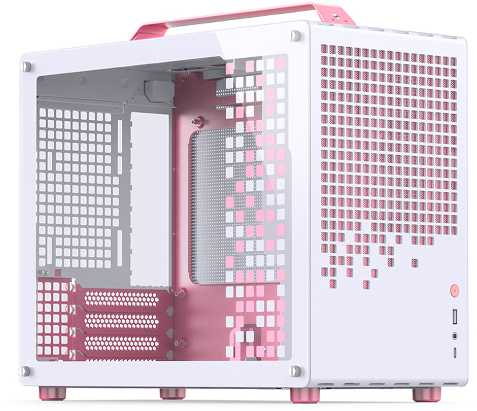 Caixa Micro-ATX Jonsbo Z20 Branco/Rosa