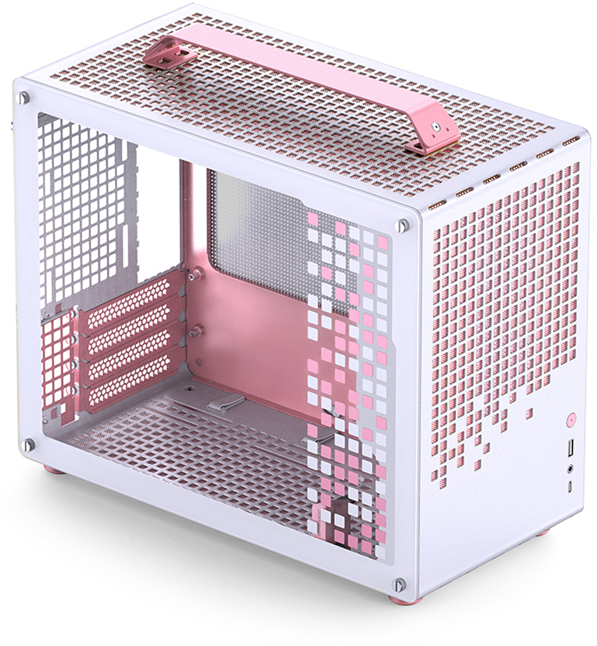 Jonsbo - Caixa Micro-ATX Jonsbo Z20 Branco/Rosa