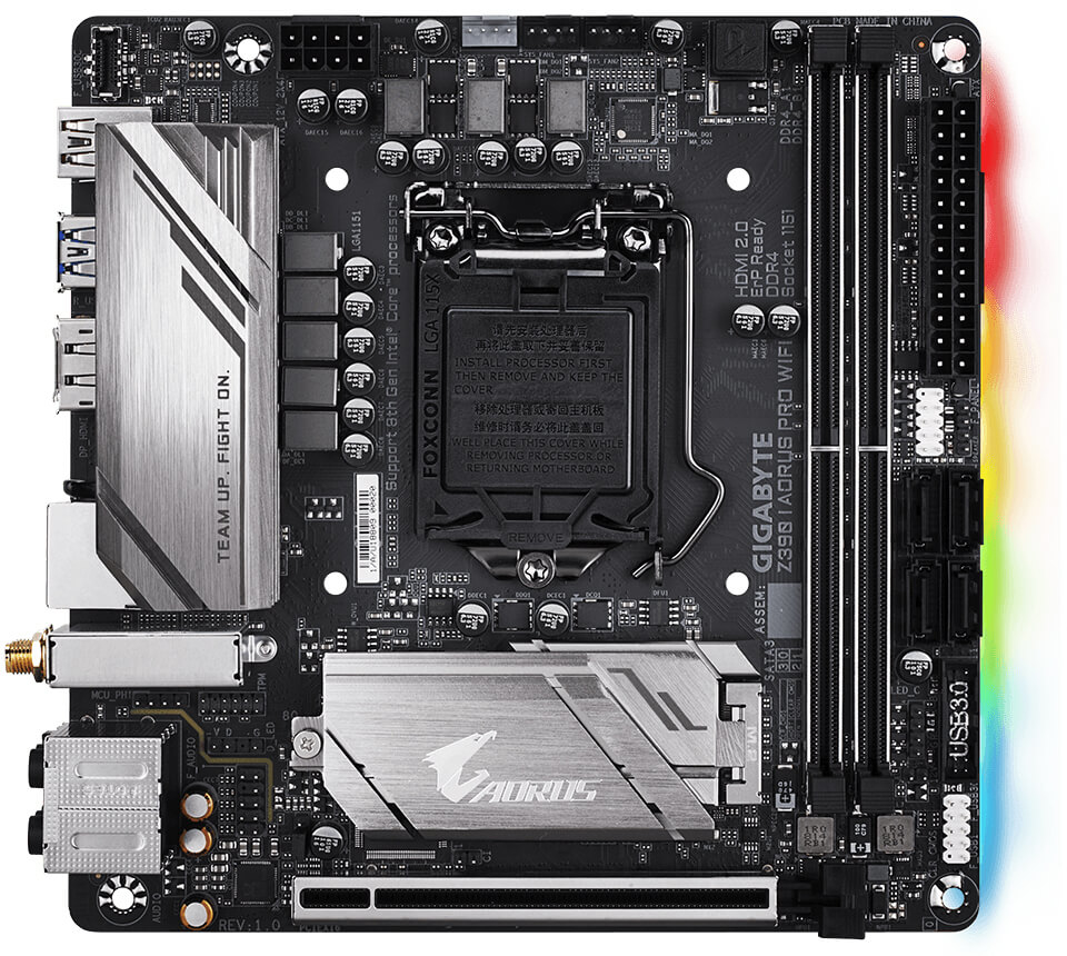 Gigabyte - Motherboard Gigabyte Z390 I Aorus Pro WiFi