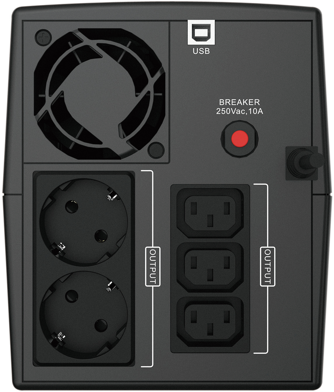 Conceptronic - UPS Conceptronic ZEUS03EM 1200VA/720W IEC + Tomada Schuko