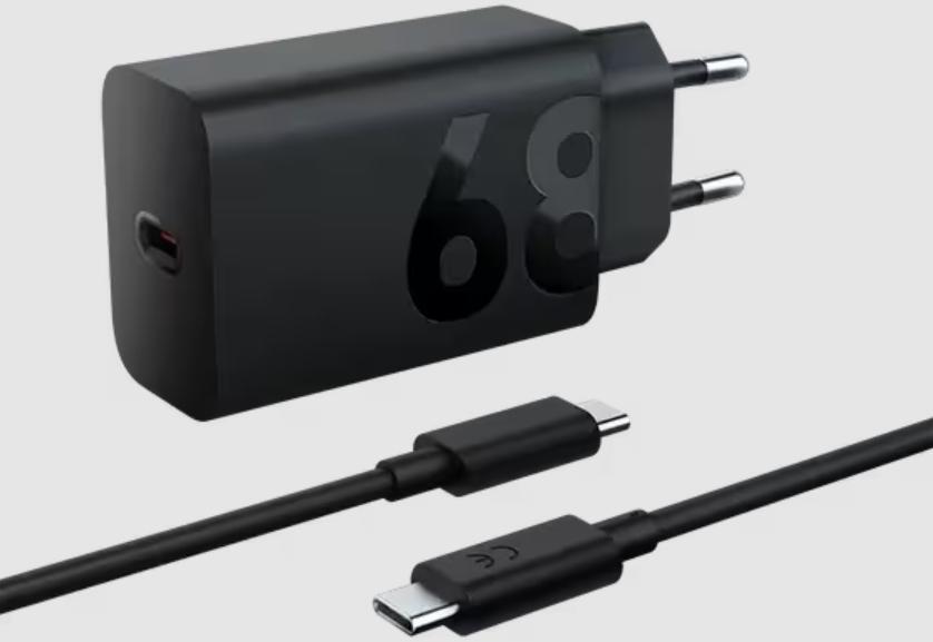 Lenovo - Carregador Lenovo de Parede USB-C 68W + Cabo USB-C 1.5m