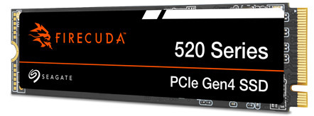 Seagate - SSD Seagate FireCuda 520 500GB Gen4 M.2 NVMe (5000/3900MB/s)