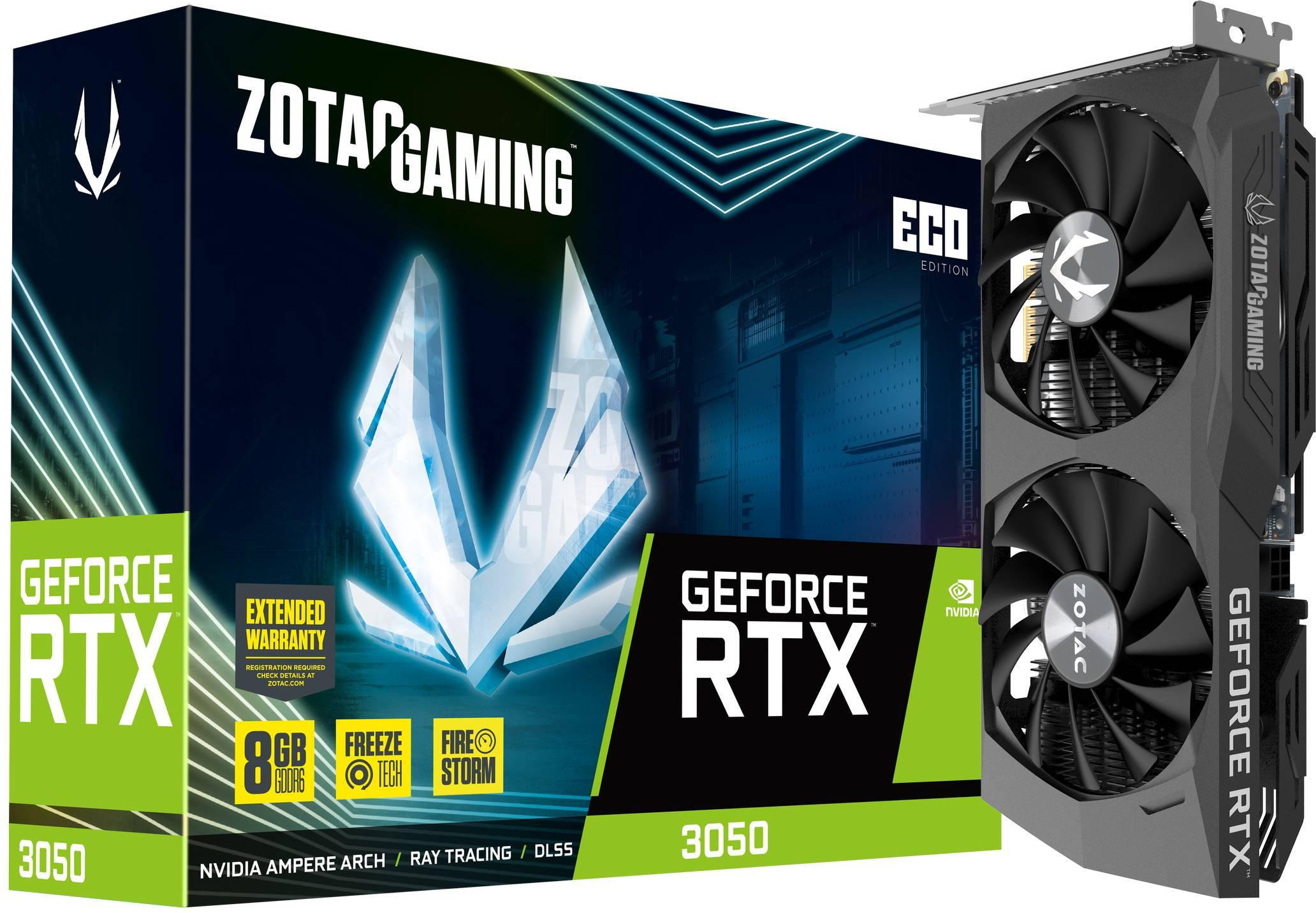 ZOTAC - Gráfica ZOTAC GeForce® RTX 3050 ECO 8GB GDDR6