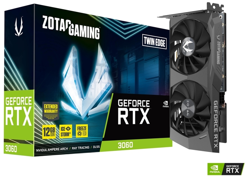 Gráfica ZOTAC GeForce® RTX 3060 Twin Edge 12GB GD6