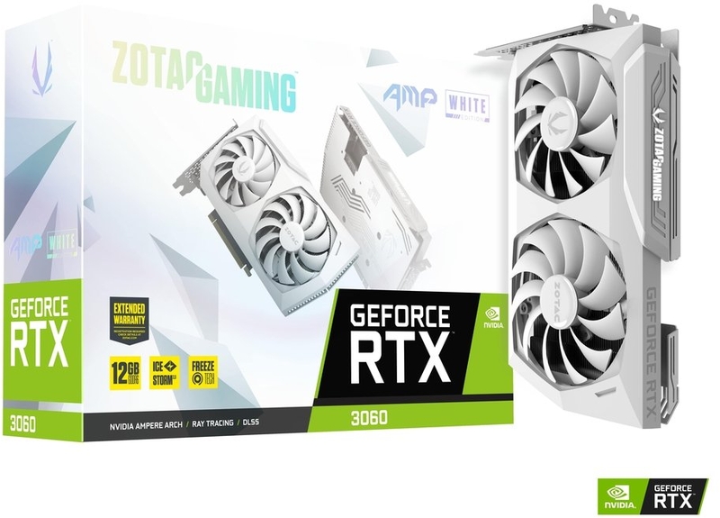 Gráfica ZOTAC GeForce® RTX 3060 AMP Edition White 12GB GD6