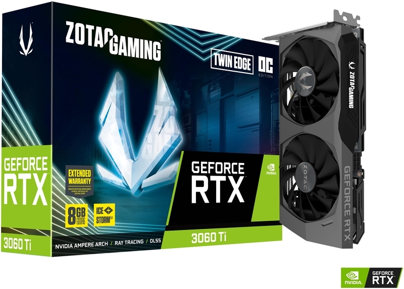 Gráfica ZOTAC GeForce® RTX 3060 Ti Twin Edge OC 8GB GD6
