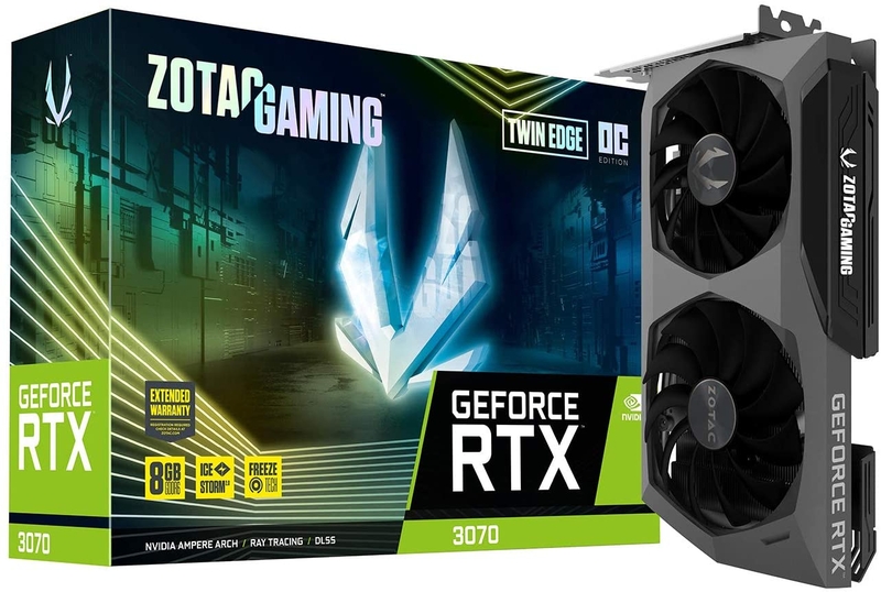 Gráfica ZOTAC GeForce® RTX 3070 Twin Edge OC 8GB GD6