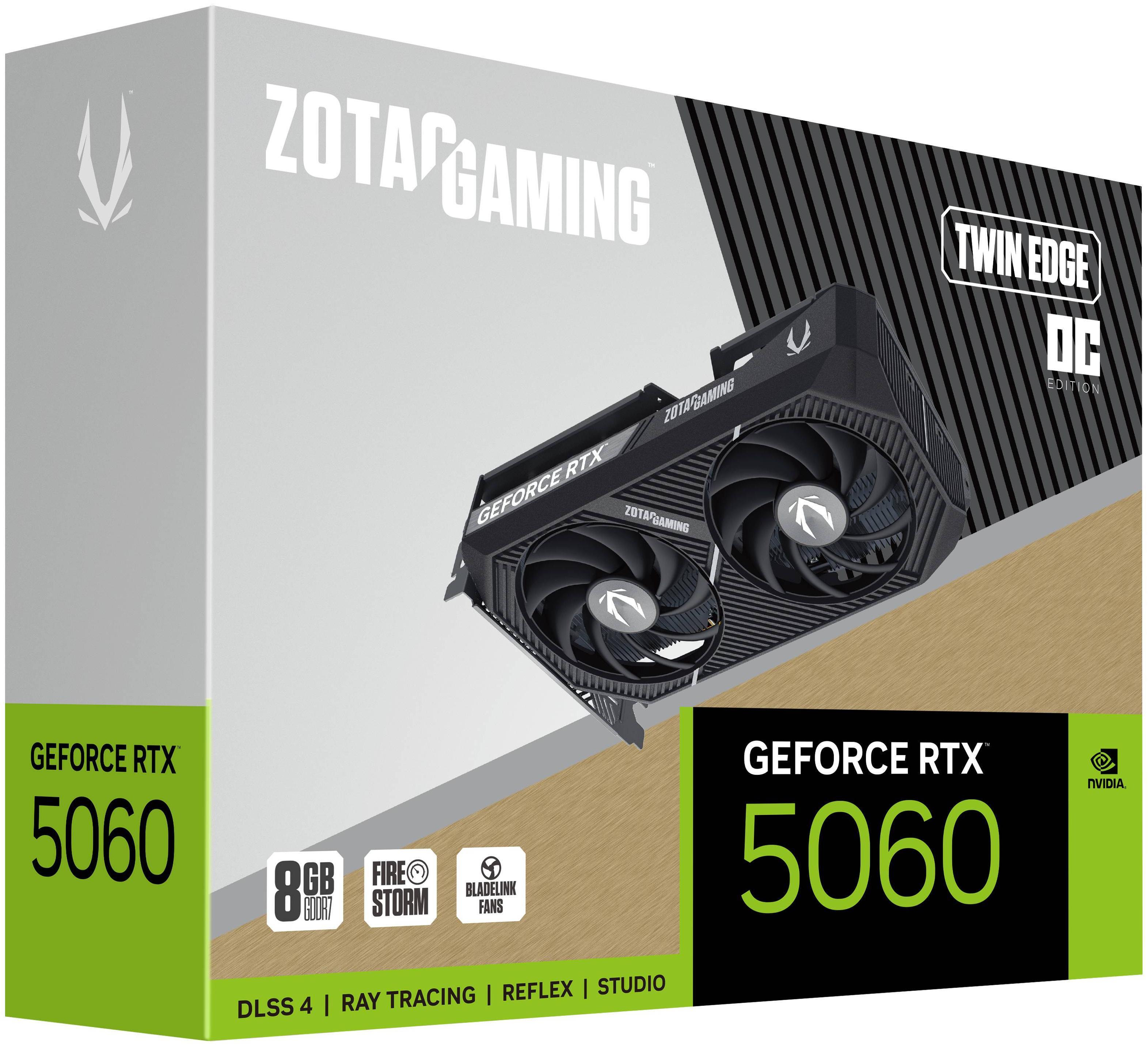 ZOTAC - Gráfica ZOTAC GeForce® RTX 5060 Twin Edge OC 8GB GDDR7 DLSS4