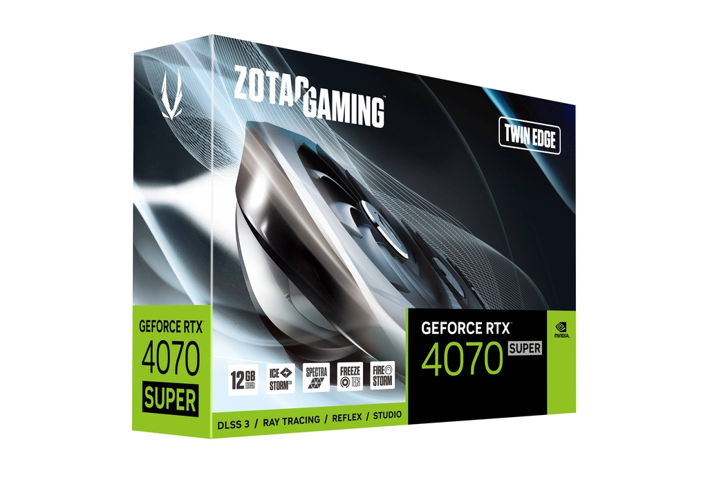 ZOTAC - Gráfica ZOTAC GeForce® RTX 4070 SUPER Twin Edge 12GB GDDR6X DLSS3