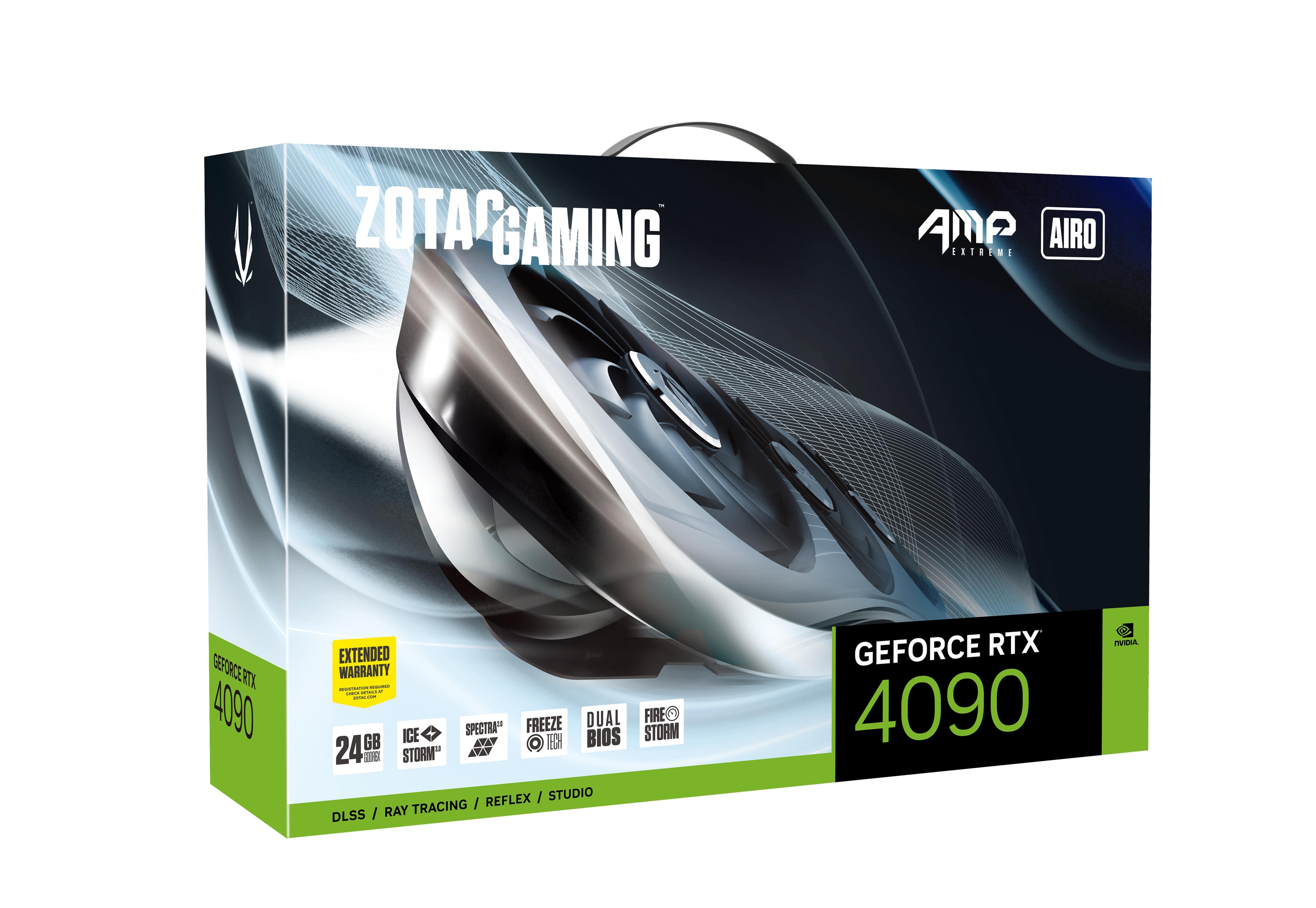 ZOTAC - Gráfica ZOTAC GeForce® RTX 4090 AMP Extreme AIRO 24GB GDDR6X DLSS3