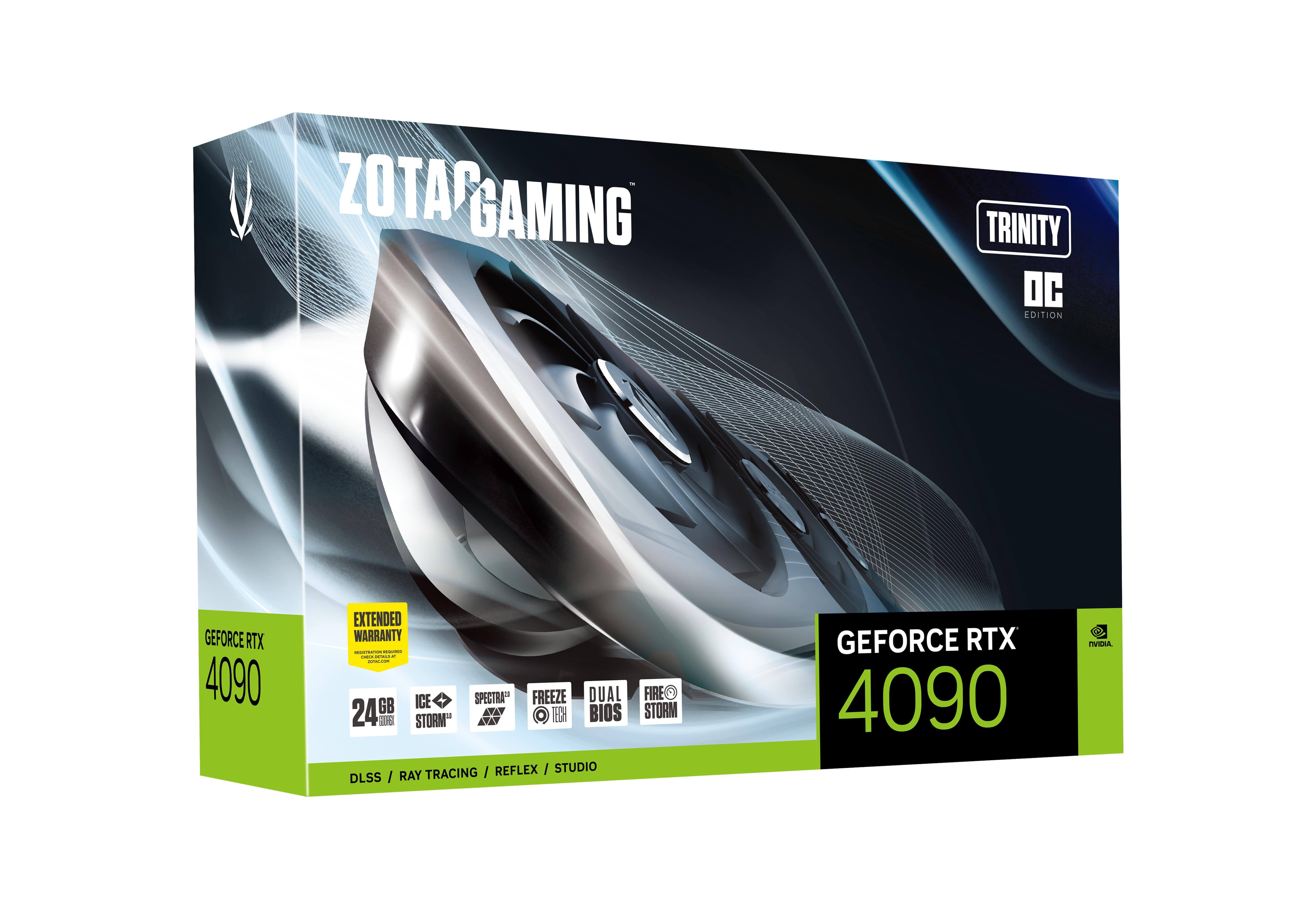 ZOTAC - Gráfica ZOTAC GeForce® RTX 4090 Trinity OC 24GB GDDR6X DLSS3